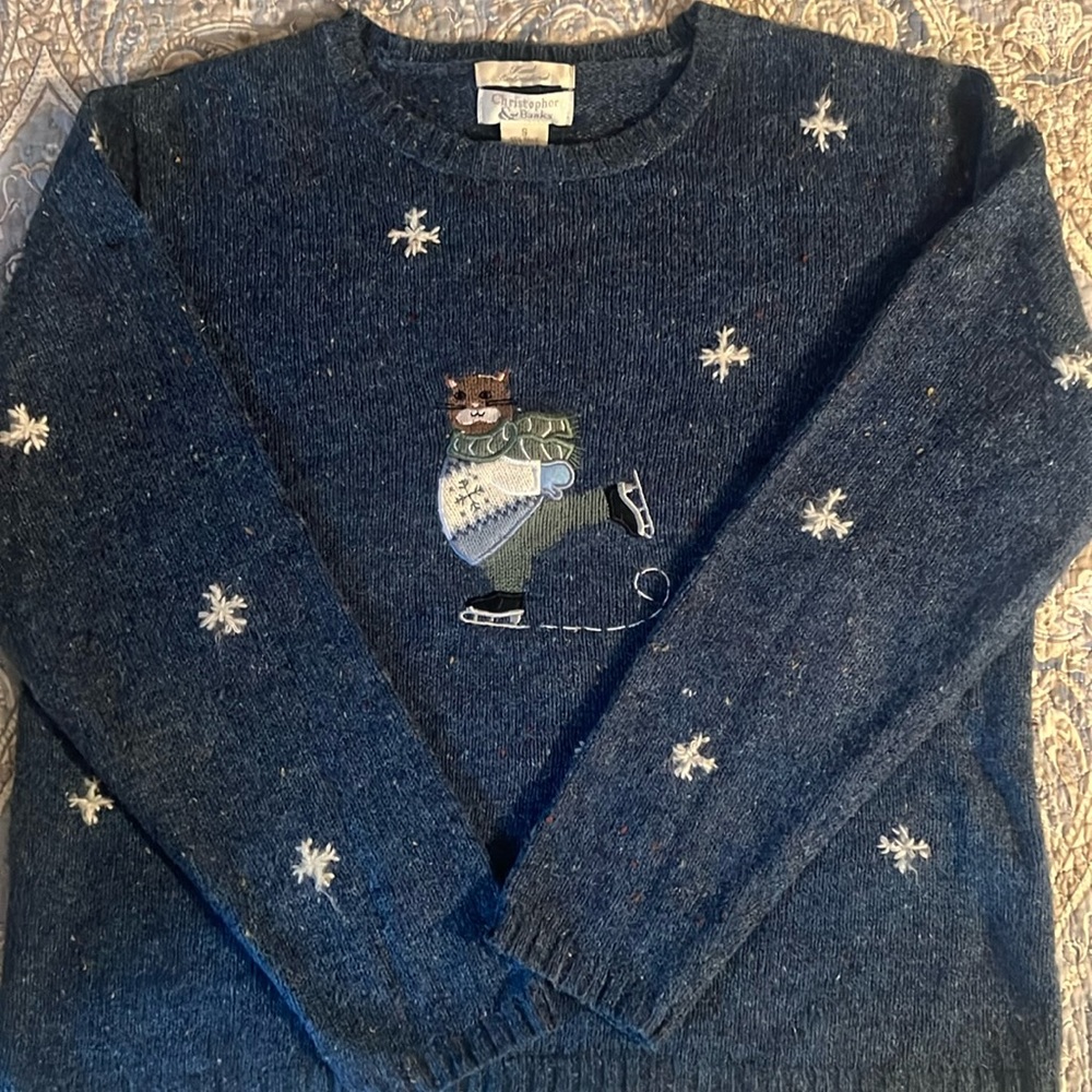 Christopher & Banks Blue Sweater.  Size medium